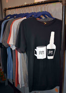 Bourbon and Coffee AM PM Unisex T-Shirt-4