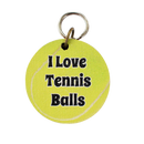 I Love Tennis Balls Dog Tag-1