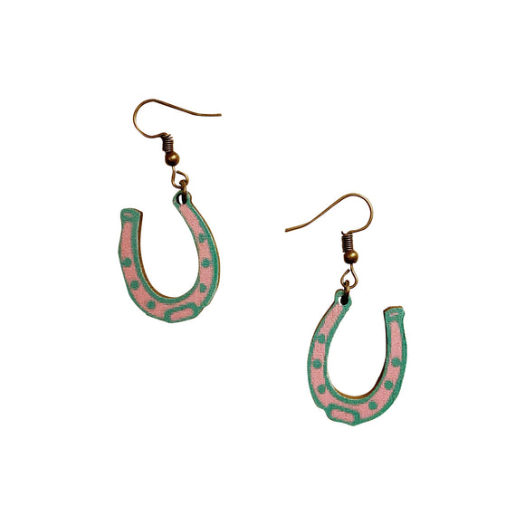 Derby Horseshoes Kentucky Earrings