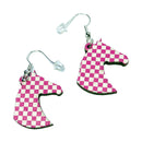Derby Horse Head Earrings-4