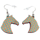 Derby Horse Head Earrings-2