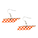 Tennessee Orange and White Earrings-1