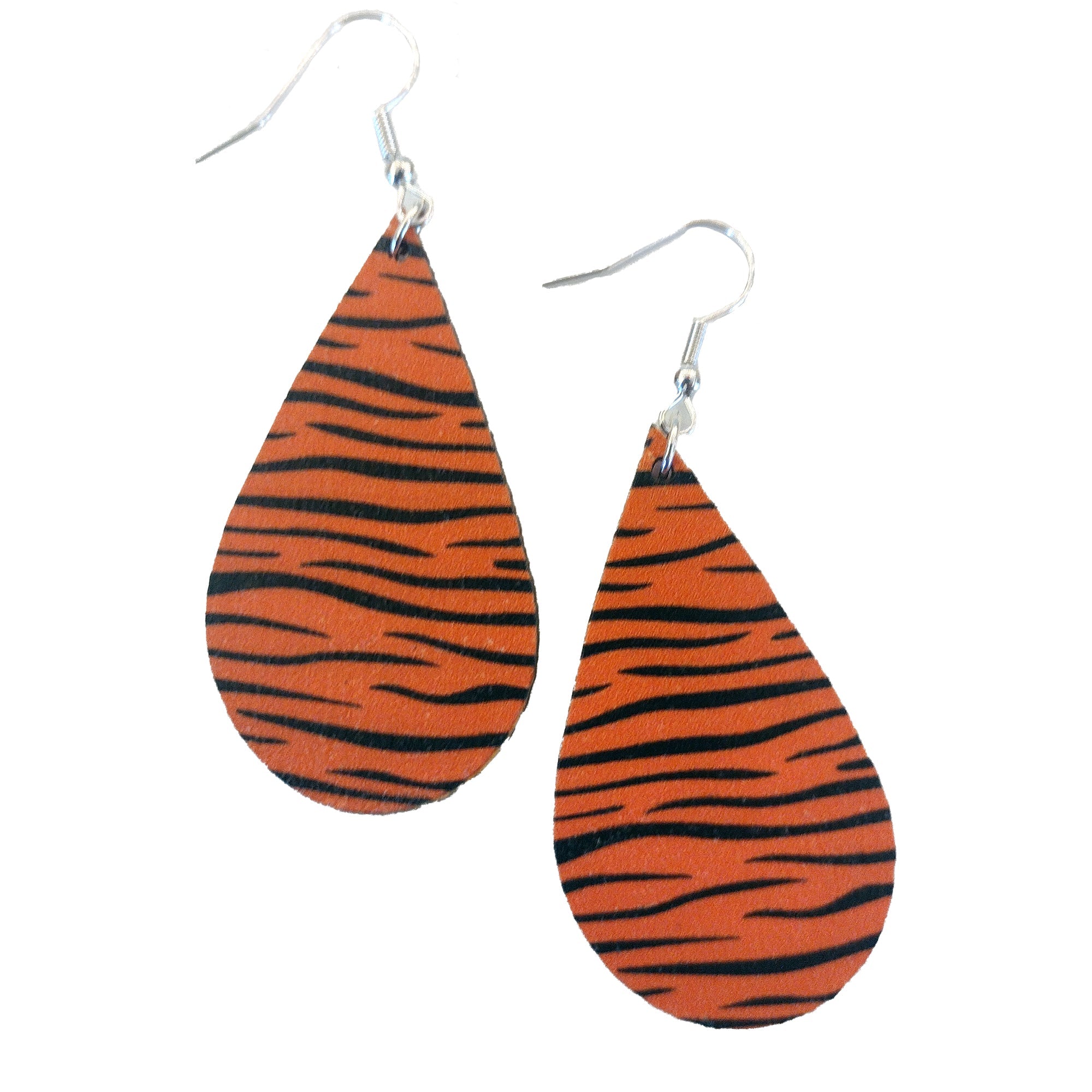 Tiger Stripes Teardrop Earring