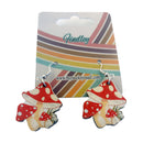 Vintage Mushroom Earrings-3