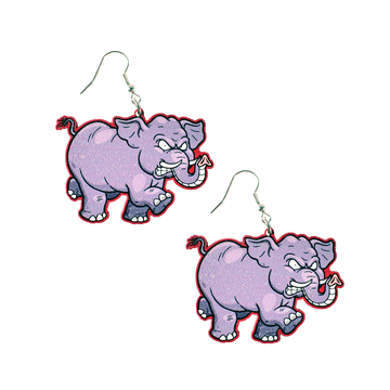 Angry Elephant Earrings