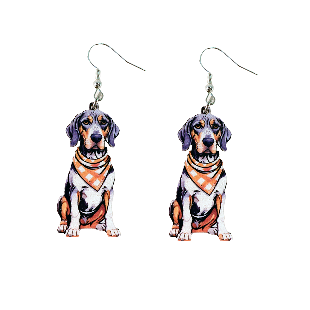 Tennessee Bluetick Coonhound Earrings