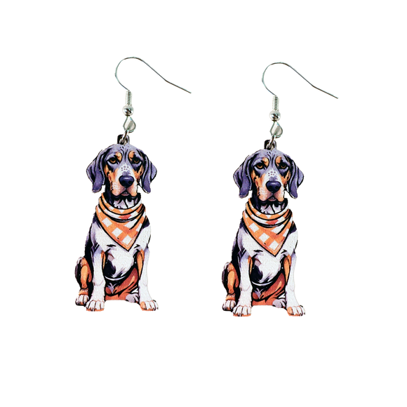 Tennessee Bluetick Coonhound Earrings