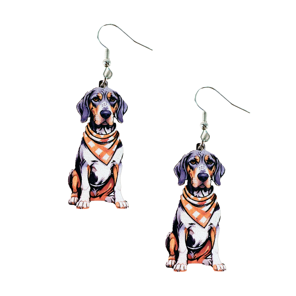 Tennessee Bluetick Coonhound Earrings
