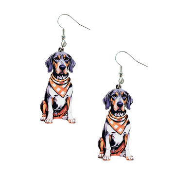 Tennessee Bluetick Coonhound Earrings