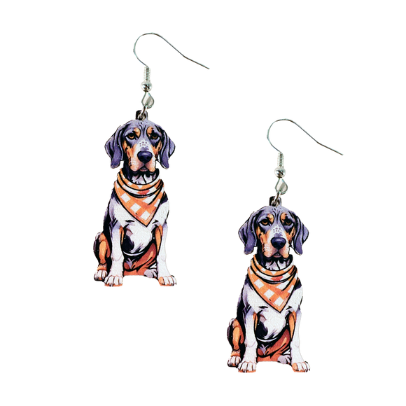 Tennessee Bluetick Coonhound Earrings