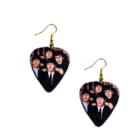 The Beatles Guitar Pick Earrings