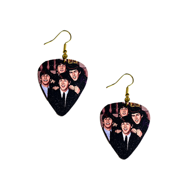 The Beatles Guitar Pick Earrings