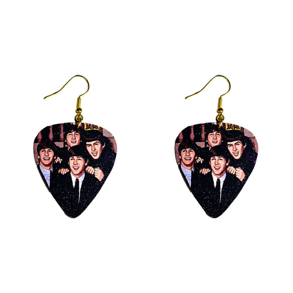 The Beatles Guitar Pick Earrings