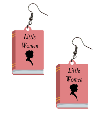 Little Women Book Earrings
