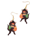 Cat Thief Halloween Earrings-2