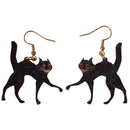 Scaredy Cat Halloween Earrings-1
