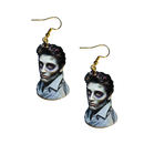 Zombie Elvis Earrings-1