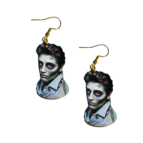 Zombie Elvis Earrings