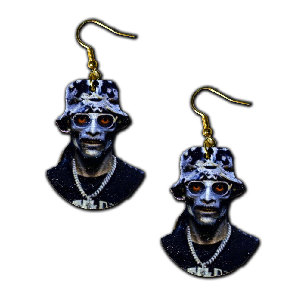 Zombie Snoop Dogg Earrings