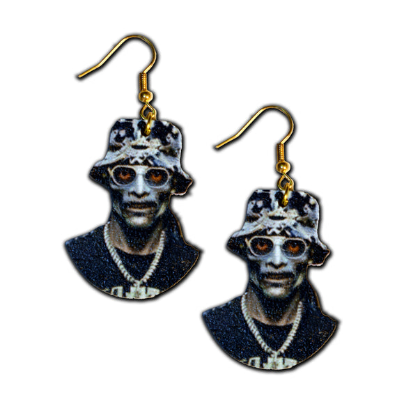Zombie Snoop Dogg Earrings