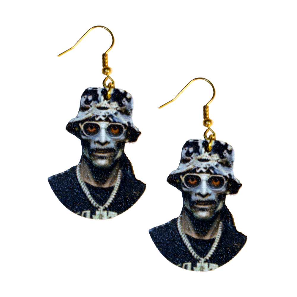 Zombie Snoop Dogg Earrings
