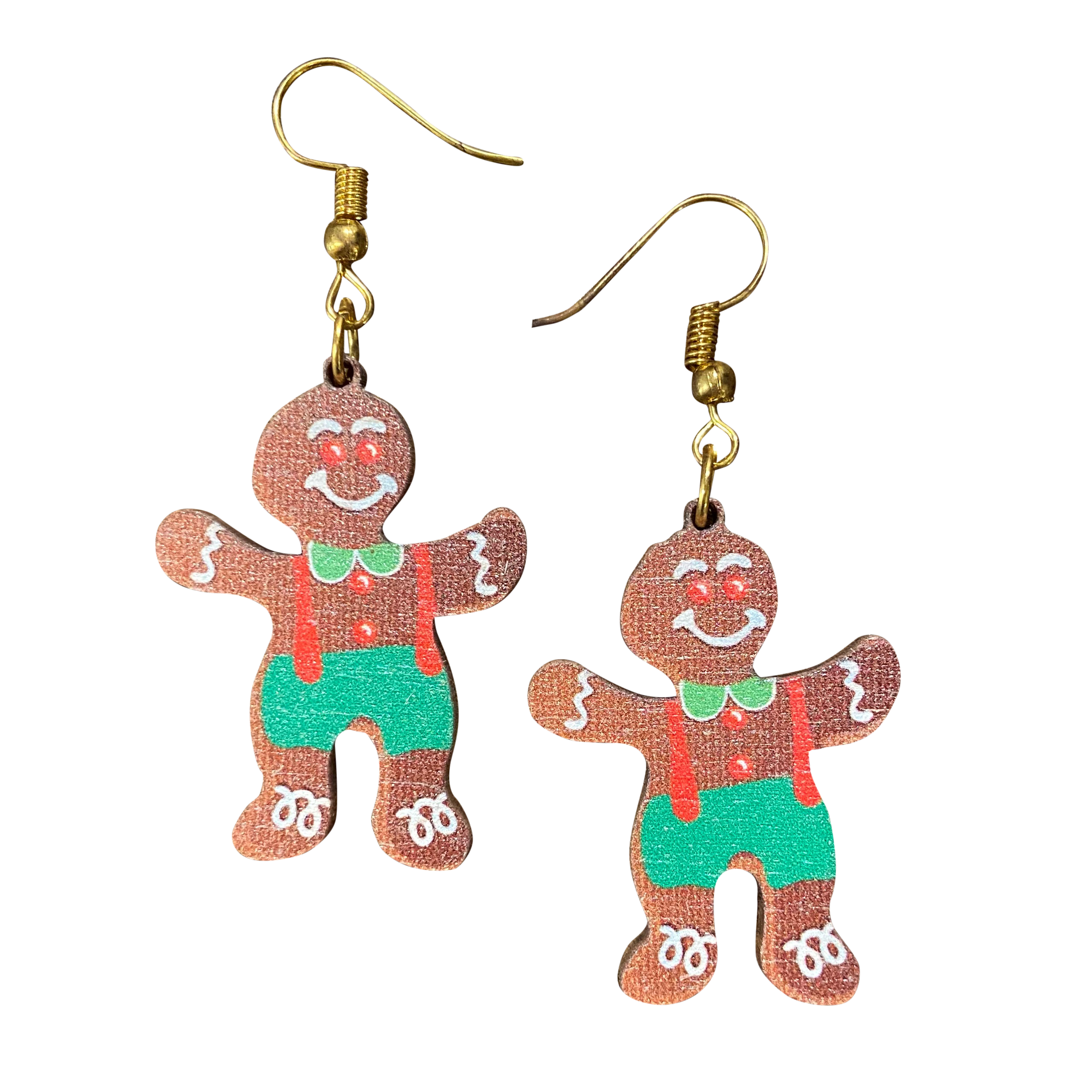 Gingerbread Men Holiday Earrings