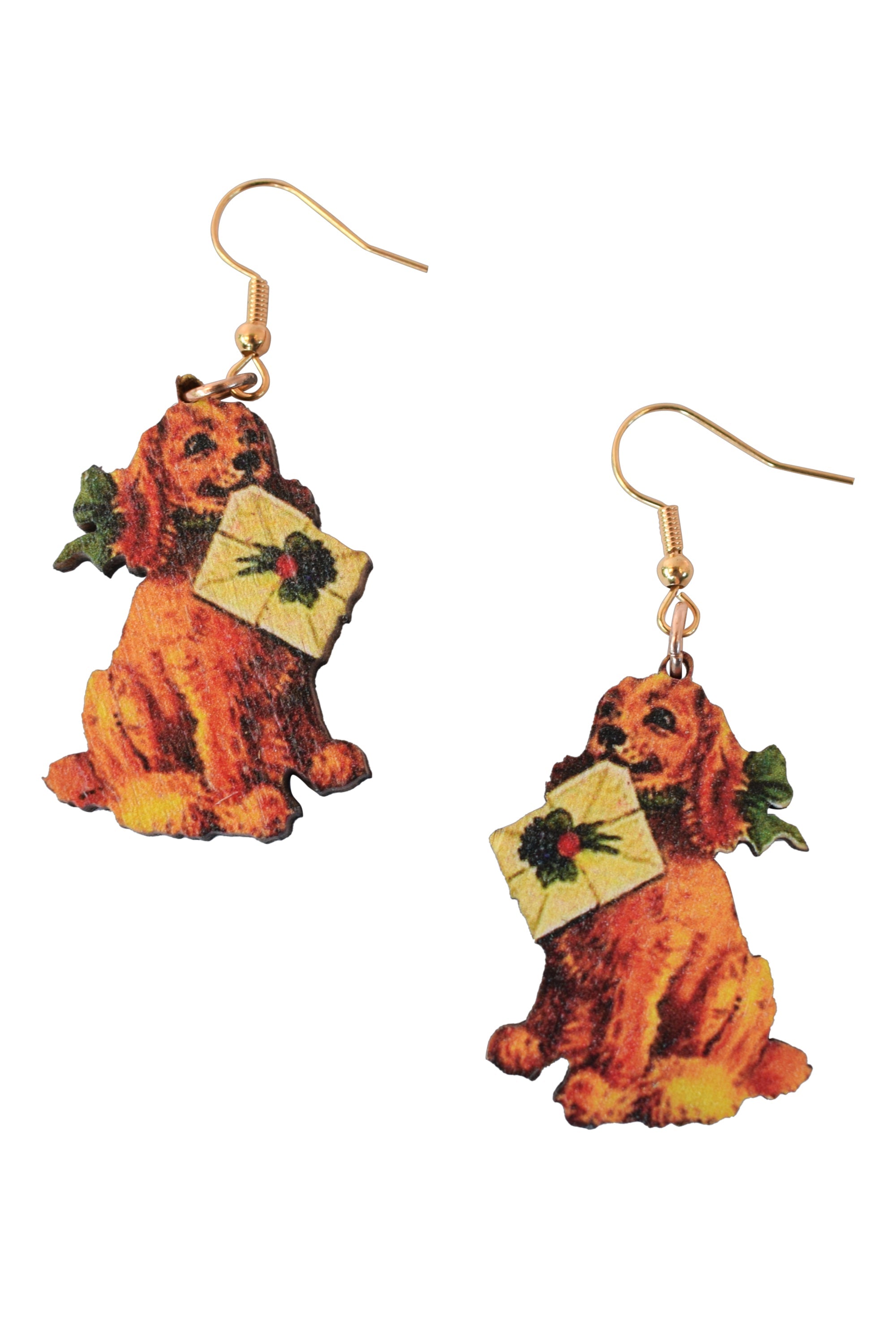 Christmas Dog Earrings