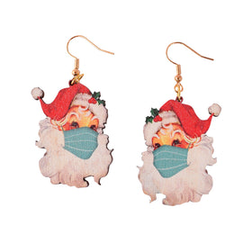 Vintage Santa with Mask Earrings