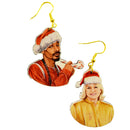 Snoop Dogg and Martha Christmas Earrings-1