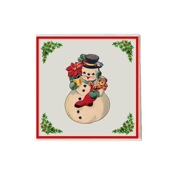 Vintage Snowman Coaster