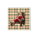 Santa Drinking Bourbon in Chair Coaster-1