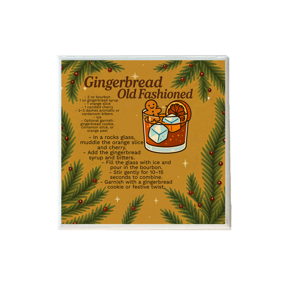 Gingerbread Old Fashioned Recipe Coaster