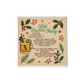 Hot Bourbon Toddy Recipe Coaster