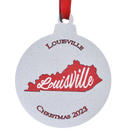 Louisville Christmas Printed Wooden Ornament-1