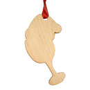 Wine Glass with Santa Hat Ornament-2