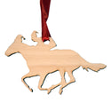 Derby Horse with Santa Hat Ornament