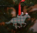 Derby Horse with Santa Hat Ornament-3