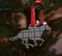 Derby Horse with Santa Hat Ornament