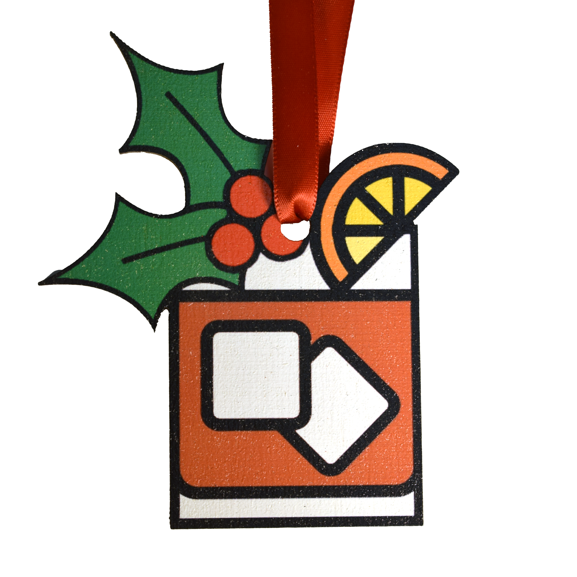 Holiday Old Fashioned Wooden Ornament