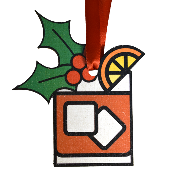 Holiday Old Fashioned Wooden Ornament