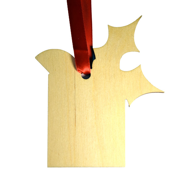 Holiday Old Fashioned Wooden Ornament