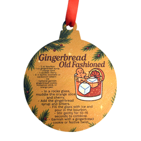 Gingerbread Old Fashioned Recipe Ornament