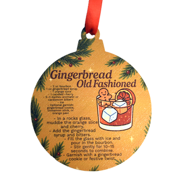 Gingerbread Old Fashioned Recipe Ornament