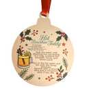 Hot Bourbon Toddy Recipe Ornament-1