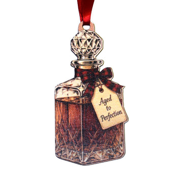 Aged to Perfection Decanter Wooden Ornament