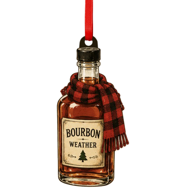 Weather Season Bourbon Wooden Ornament