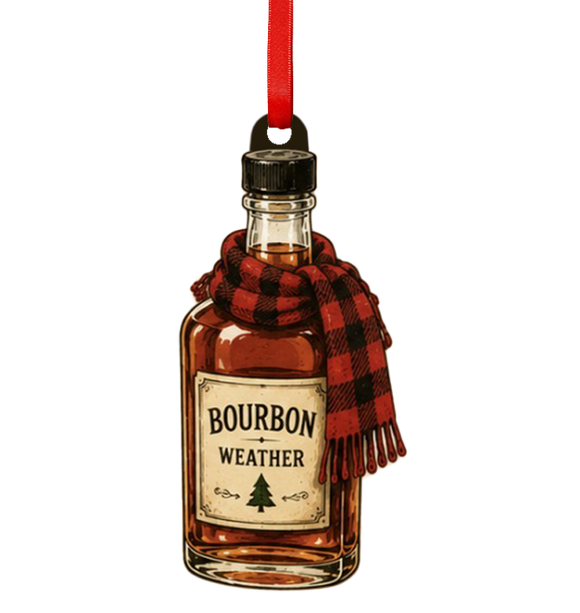 Weather Season Bourbon Wooden Ornament