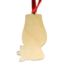 Holiday Snifter Glass Wooden Ornament-2