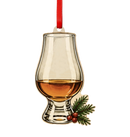 Holiday Snifter Glass Wooden Ornament-3