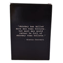 Winston Churchill Quote Leather Flask-7